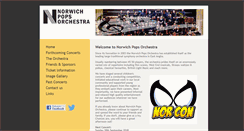Desktop Screenshot of norwichpopsorchestra.co.uk